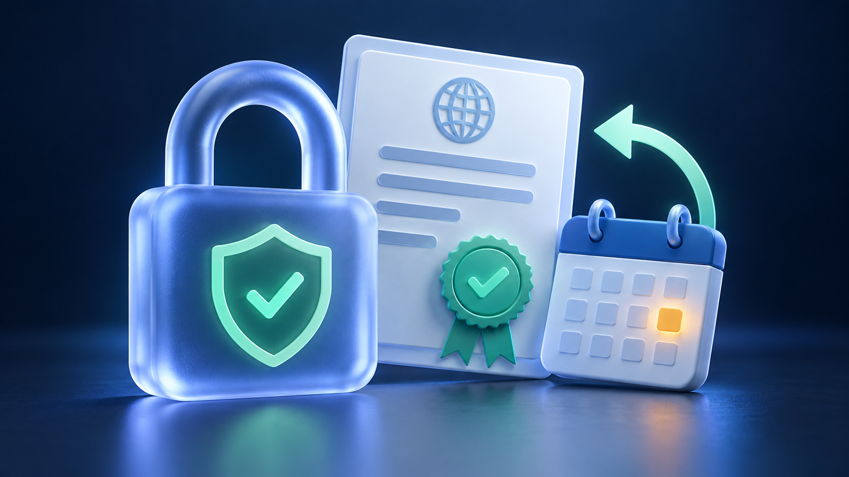 IT professionals monitor security certificate expirations in a high-tech operations center