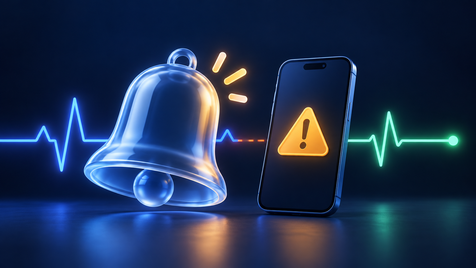 IT professionals manage downtime alerts in a high-tech network operations center
